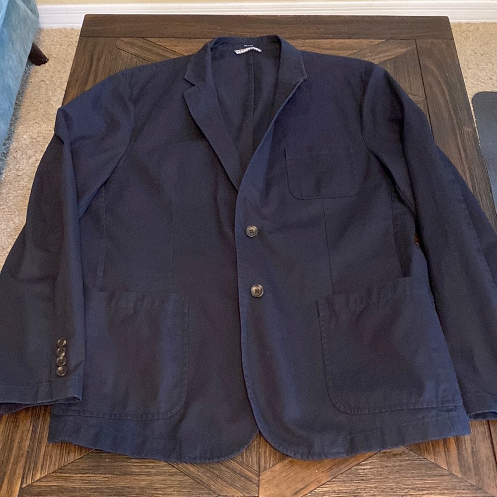 Bonobos Men’s 100% Cotton Navy Blue Sport Coat Sz XL